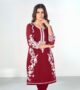 Hand Embroidered Straight Kurti Set with Pant for Women - Ethnic Wear, Indian Clothing, Festive Wear, Designer Kurti