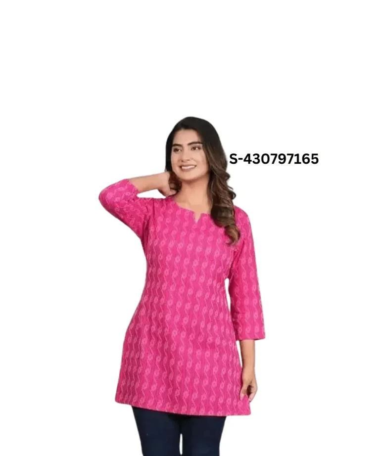 Women's stylish cotton short top in latest trendy design