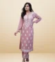 Women's bright color rayon kurti and pant set with chikankari embroidery – ethnic wear for festivals and daily wear