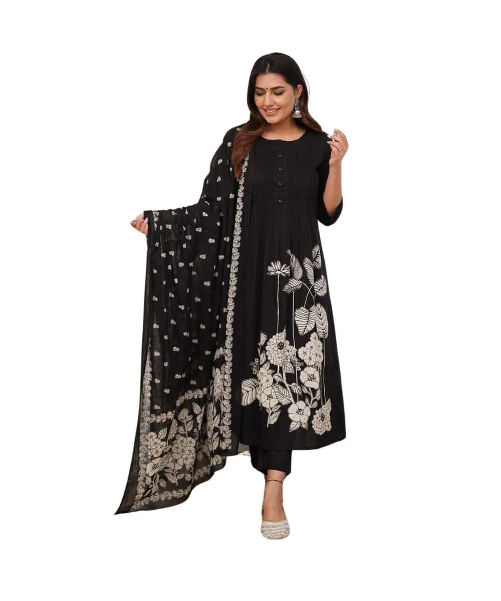 Women’s embroidered rayon co-ord set in premium